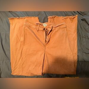 Billabong Free Fall High Waisted Cropped Pants in Toffee